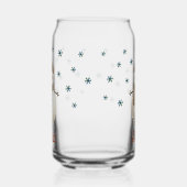 Schattigee Sneeuwvlokken Tekening Naam Kerst Blikvorm Glas (Rechts)