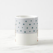 Schattigee Sneeuwvlokken Tekening Naam Kerst Koffiemok (Center)