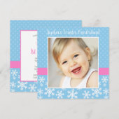 Schattigee sneeuwvlokken Winter Onederland Foto Ve Kaart (Voorkant / Achterkant)