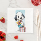 Schattigee Snoopy draaggeschenkdozen Servet (Insitu)