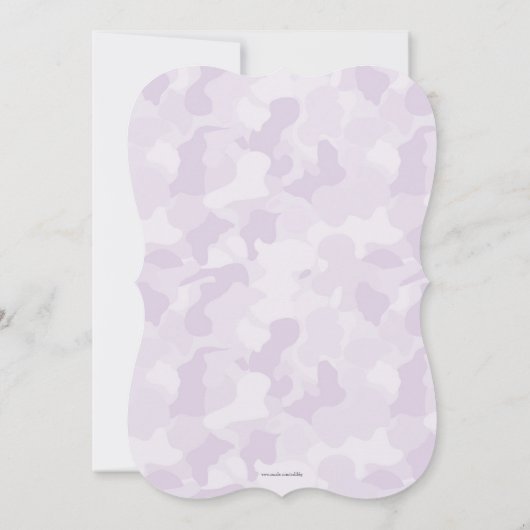 Schattigee snor & boog gender reveal uitnodiging (Achterkant)