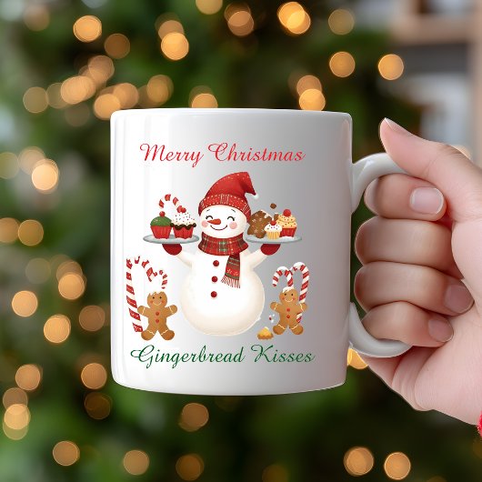 Schattigee Snowman Baker kerst Mok