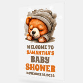 Schattigee Snuggle Beer Baby shower Welkom Frosted Acryl Bord (Hoek)