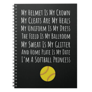 Schattigee Softbal Gifts Fastpitch Team Spelers Me Notitieboek