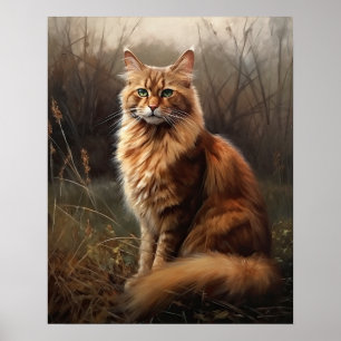 Schattigee Somalische kat kunst print Poster