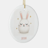 Schattigee Somebunny houdt van je konijn Keramisch Ornament (Rechts)