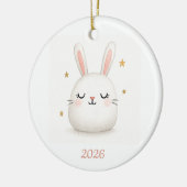 Schattigee Somebunny houdt van je konijn Keramisch Ornament (Links)