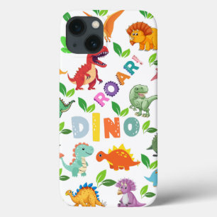 Schattigee soorten dinosaurussen naadloos Case-Mate iPhone case