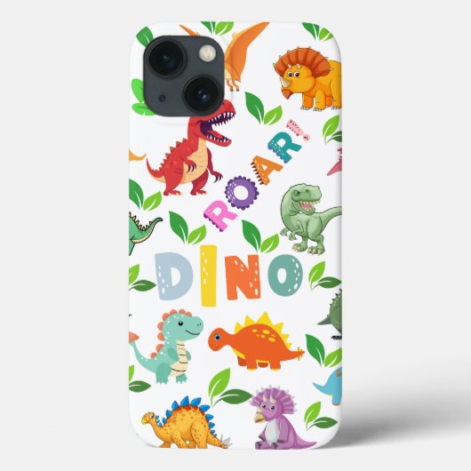 Schattigee soorten dinosaurussen naadloos Case-Mate iPhone case (Achterkant)