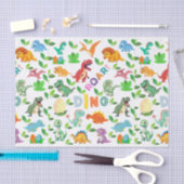 Schattigee soorten dinosaurussen naadloos tissuepapier (Craft)