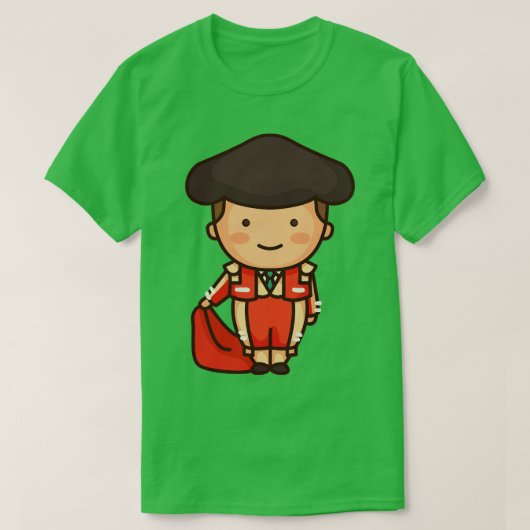 Schattigee Spaans Matador Bullfighter T-shirt (Design voorkant)