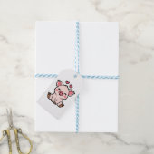 Schattigee spaarpot cadeaulabel (Met Touw)
