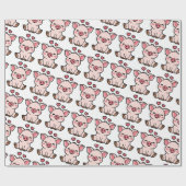 Schattigee spaarpot cadeaupapier (Vlak)