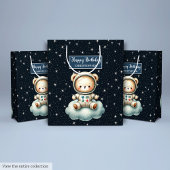 Schattigee Space Explorer Gift Bag voor Boy Birthd Medium Cadeauzakje