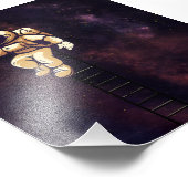 Schattigee Spaceman Astronaut Art Galaxy Outer Spa Foto Afdruk (Hoek)