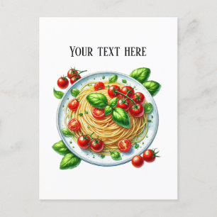 Schattigee Spaghetti tekst toevoegen Briefkaart
