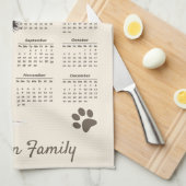 Schattigee Spaniel Hond 2026 Theedoek Kalender (Quarter Fold)