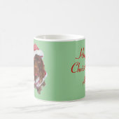 Schattigee spaniel puppy dog kerst mok (Center)