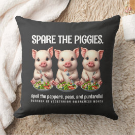 Schattigee Spare de Piggies Eten Salades Kussen