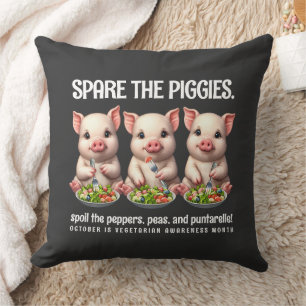 Schattigee Spare de Piggies Eten Salades Kussen