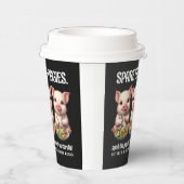 Schattigee Spare de Piggies Eten Salades Papieren Bekers (Rechts)