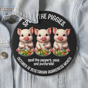 Schattigee Spare de Piggies Eten Salades Ronde Button 6,0 Cm