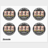 Schattigee Spare de Piggies Eten Salades Ronde Sticker (Vel)