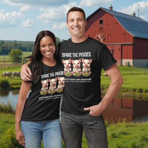 Schattigee Spare de Piggies Eten Salades T-shirt