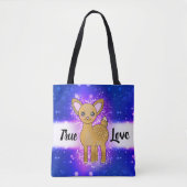 Schattigee Sparkle Deer in Shining True Love Tote Bag (Voorkant)
