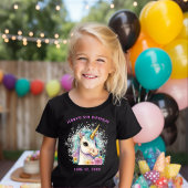 Schattigee Sparkle Magische Eenhoorn Verjaardag T-shirt