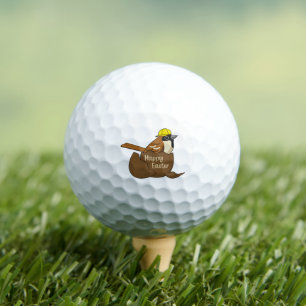 Schattigee Sparrow Chocolade Ei Happy Easter Golfballen