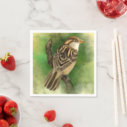 Schattigee Sparrow servetten (Insitu)