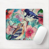 Schattigee Sparrows Spring Muismat (Met muis)