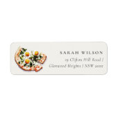 Schattigee speciale levering Pizza Baby shower Adr Etiket (Voorkant)
