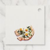 Schattigee speciale levering Pizza Baby shower Par Bedankjes Labels (Achterkant)