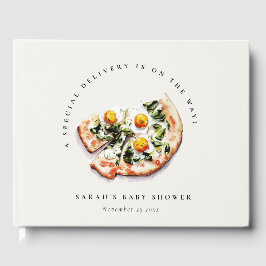 Schattigee speciale levering Pizza Baby shower Par Gastenboek