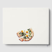 Schattigee speciale levering Pizza Baby shower Par Gastenboek (Achterkant)