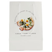 Schattigee speciale levering Pizza Baby shower Par Medium Cadeauzakje (Achterkant)