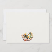 Schattigee speciale levering Pizza Baby shower Par Notitiekaartje (Achterkant)