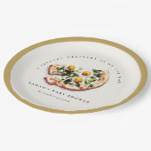 Schattigee speciale levering Pizza Baby shower Par Papieren Bordje (Gekanteld)