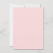 Schattigee Speciale Levering Roze Baby shower Bedankkaart (Achterkant)