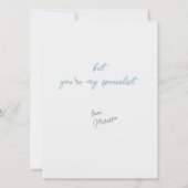 Schattigee speciale vriend humoristisch kaart (Achterkant)