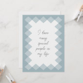 Schattigee speciale vriend humoristisch kaart (Voorkant / Achterkant in situ)