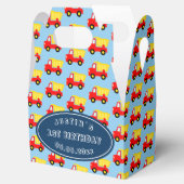 Schattigee speelgoed dump truck boy's 1e verjaarda bedankdoosjes (Geopend)