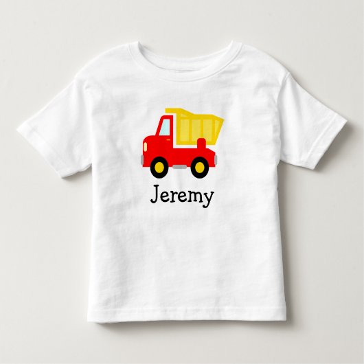 Schattigee speelgoed dump truck cartoon T shirt vo (Voorkant)