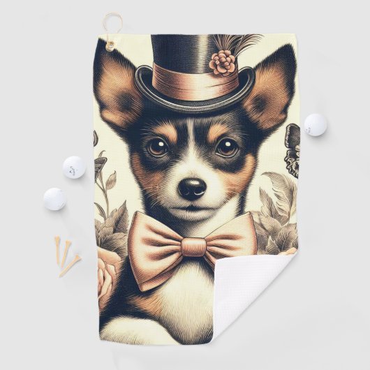 Schattigee  Speelgoed Fox Terrier Golfhanddoek (Insitu)