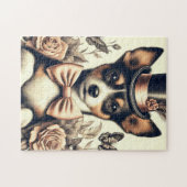 Schattigee Speelgoed Fox Terrier Legpuzzel (Horizontaal)