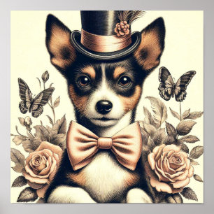 Schattigee  Speelgoed Fox Terrier Poster