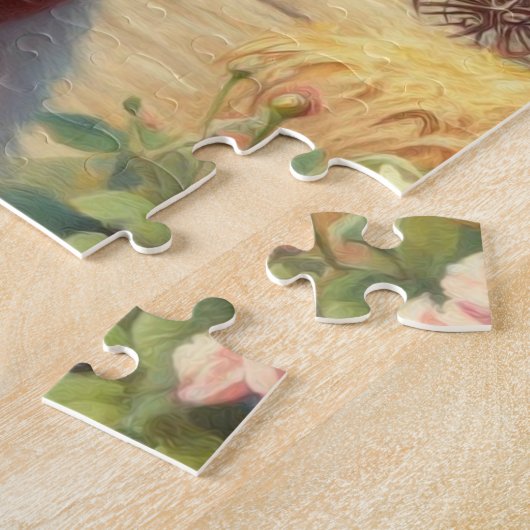 Schattigee Speelgoed Fox Terrier schilderij Legpuzzel (Zijkant)