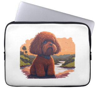 Schattigee Speelgoed poedel Laptop Sleeve